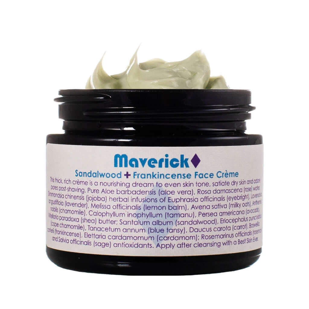 Sandalwood + Frankincense Face Crème, a thoughtful gift for him to nourish and rejuvenate his skin.
