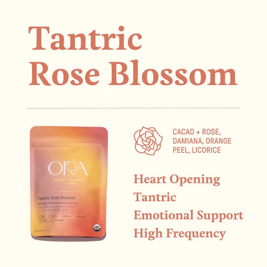 Tantric Rose Blossom - Enhanced 100% Pure Organic Ceremonial Cacao