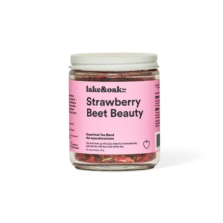 Strawberry Beet Beauty- Superfood Tea Blend 226.8g-Lake Oak Tea