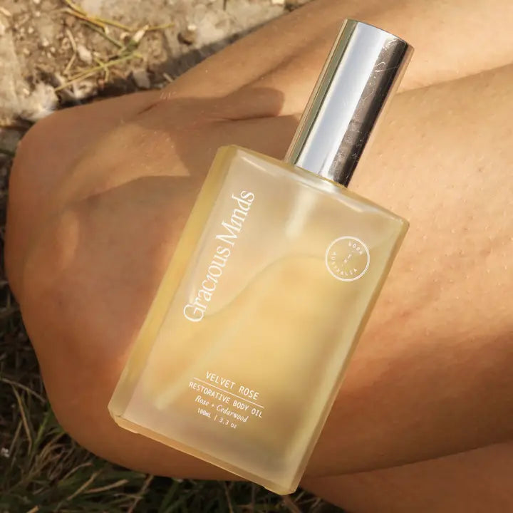 Velvet Rose Restoring Body Oil - Gracious Minds