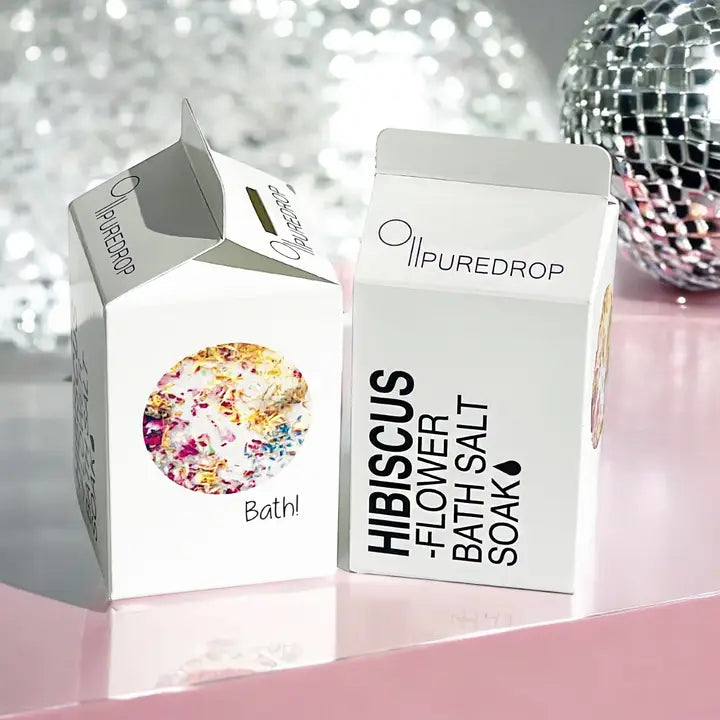 Hibiscus Flower Bath Salt 453g-Pure Drop-Live in the Light Naturally Ltd