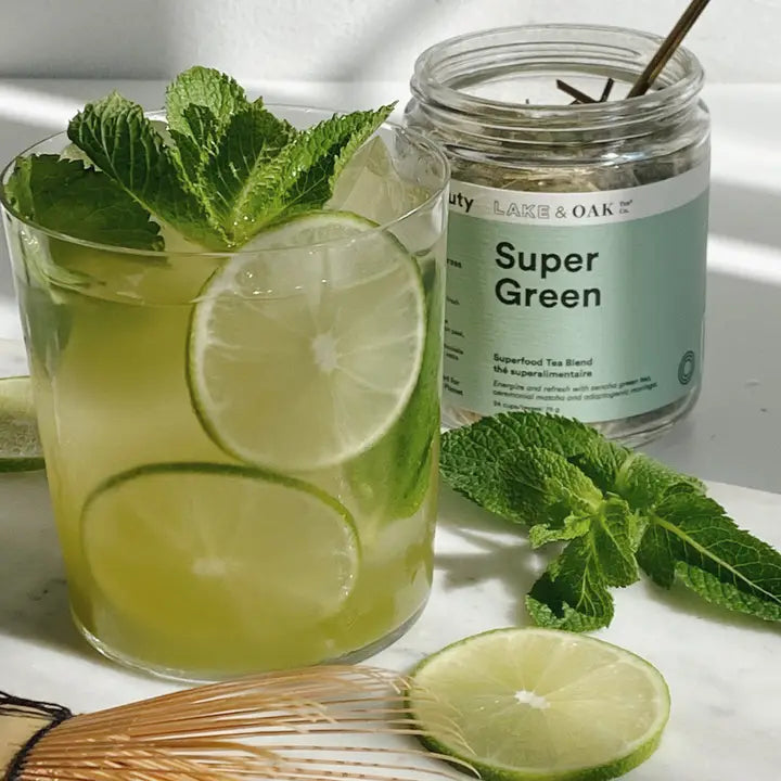 Super Green - Superfood Tea 226.8g-Lake Oak Tea