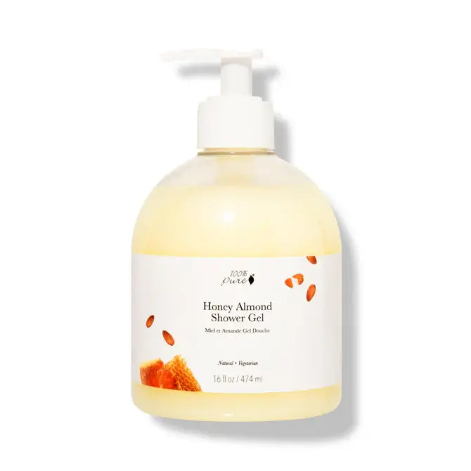 Honey Almond Shower Gel 437ml - 100% Pure-Live in the Light Naturally Ltd