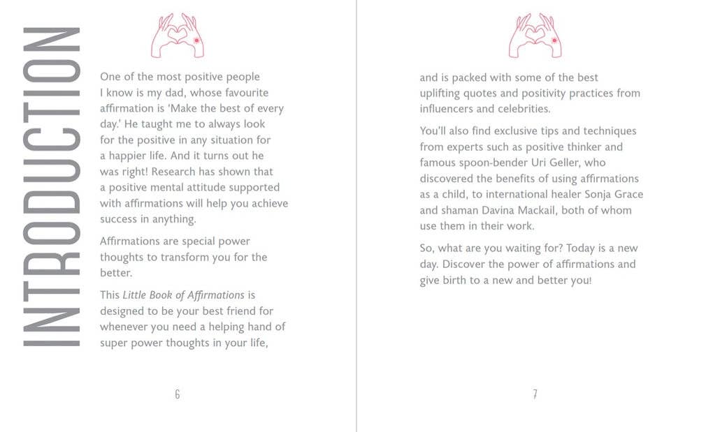 The Little Book of Affirmations by OH (Hardback)