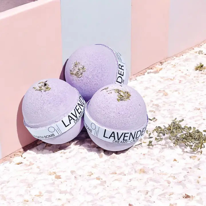Dreamy and Calm Lavender Large Bath Bomb - 8oz-Pure Drop-Live in the Light Naturally Ltd