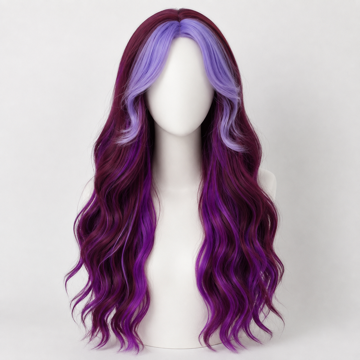 "Harmony" - Long Wavy Ombre Purple Wig