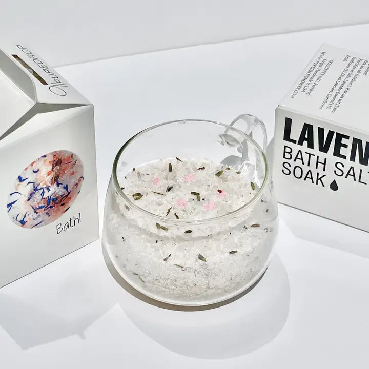 Lavender Pink Romance Bath Salt 453g-Pure Drop-Live in the Light Naturally Ltd