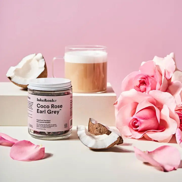 Coco Rose Earl Grey - Superfood Tea Blend 226.8g-Lake Oak Tea