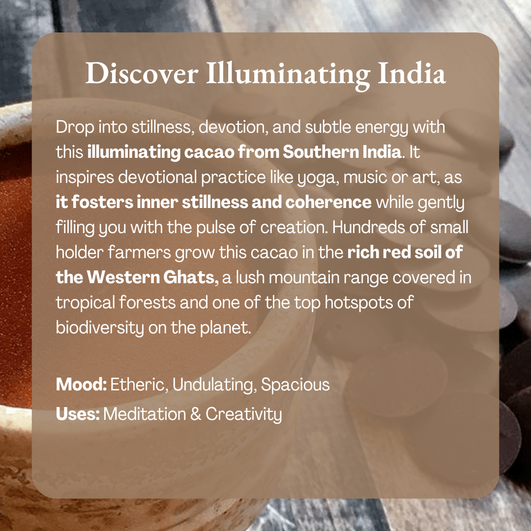 Ceremonial Cacao | Illuminating India 100% Organic Cacao
