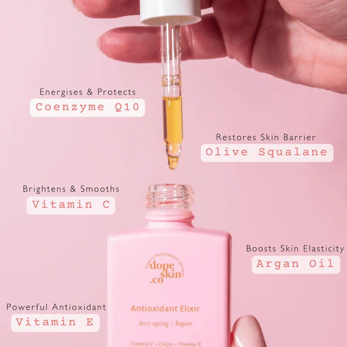 Vitamin C Antioxidant Elixir with CoQ10 -  Dope Skin