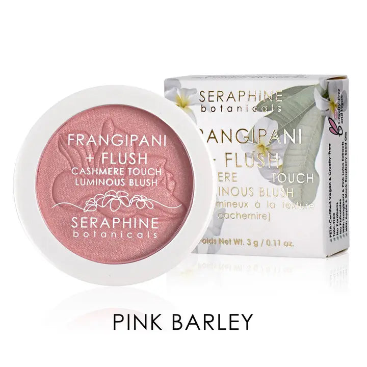 Frangipani + Flush - Cashmere Touch Luminous Blush 3g-Seraphine Botanicals
