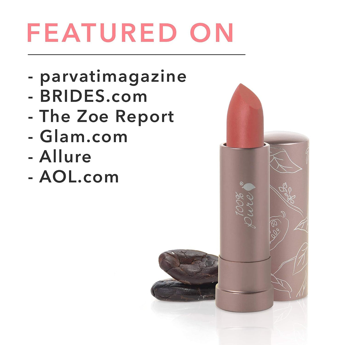 Hyacinthus Fruit Pigmented® Cocoa Butter Matte Lipstick – 100% Pure