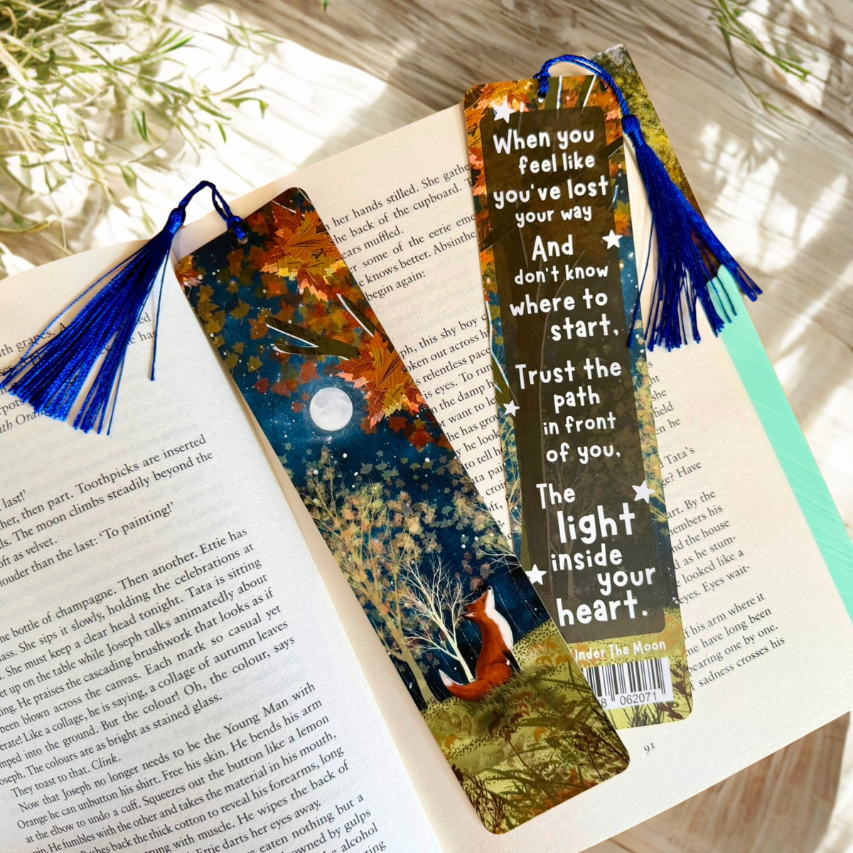 Bookmark with tassel: Trust The Path