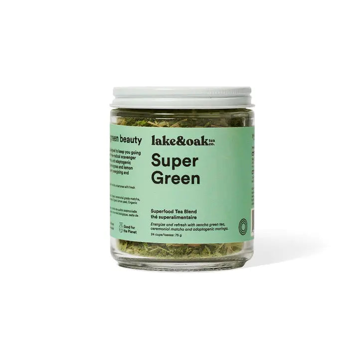 Super Green - Superfood Tea 226.8g-Lake Oak Tea