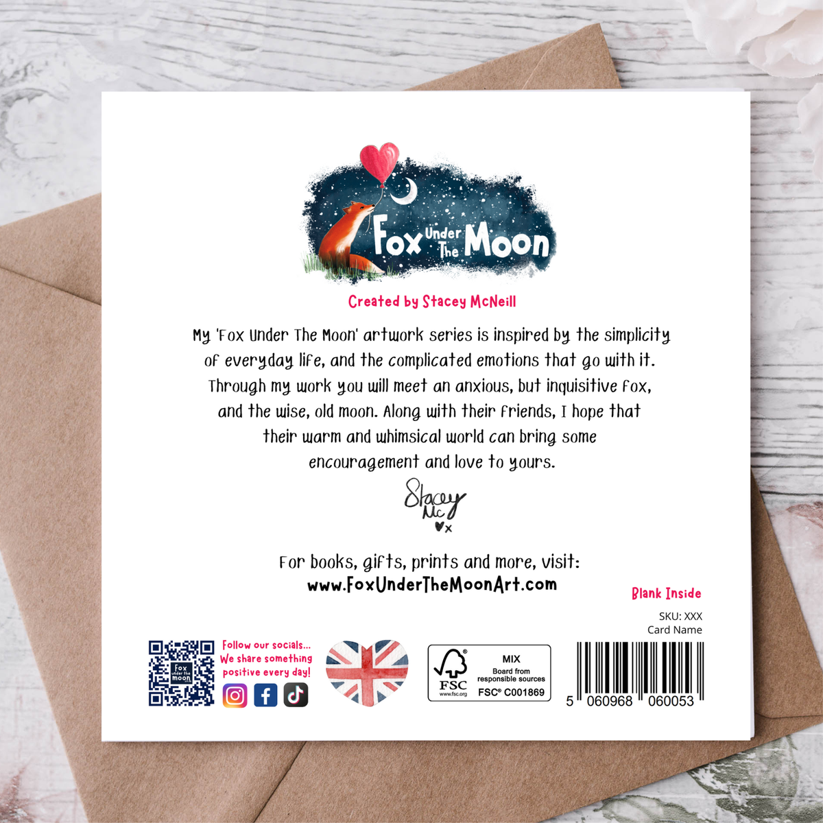'Hope' - Greeting Card by Fox Under The Moon