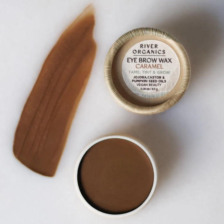 Brow Wax – Tame, Tint & Grow Carmel 8.45g | River Organics