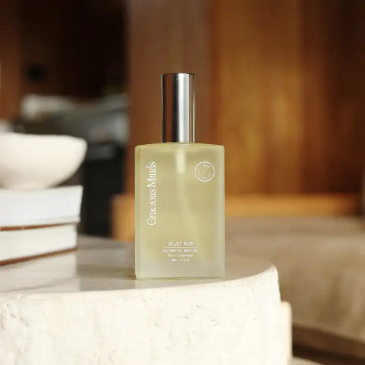 Velvet Rose Restoring Body Oil - Gracious Minds