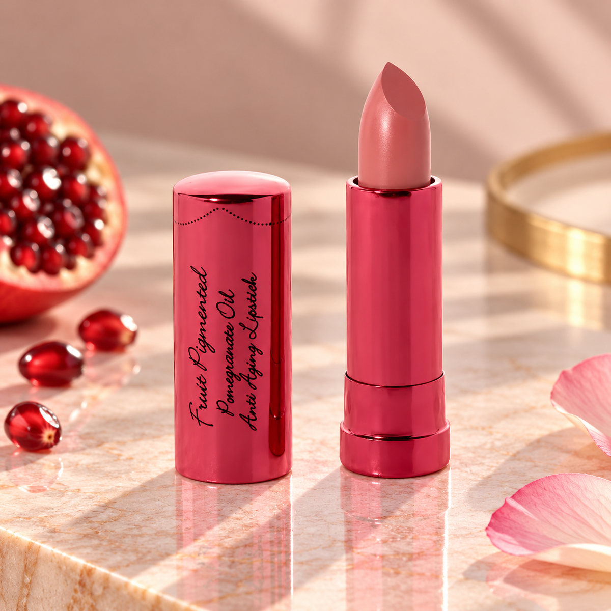 Foxglove Fruit Pigmented® Pomegranate Oil Lipstick – 100% Pure