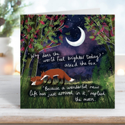'New Life' - Fox Under The Moon New Baby Card