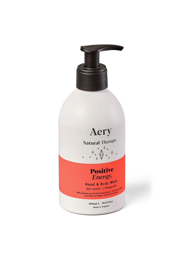 Positive Energy Hand & Body Wash- Pink Grapefruit Vetiver and Mint- Aery Living close up