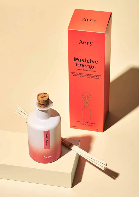 Positive Energy Reed Diffuser - Pink Grapefruit Vetiver and Mint - Aery Living