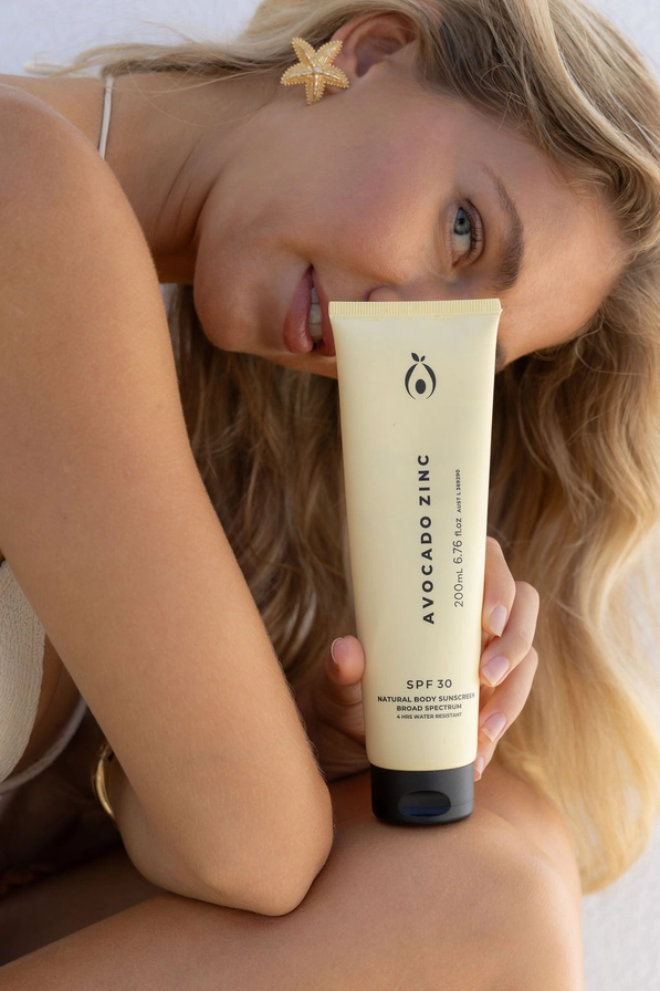 SPF 30 Natural Body Sunscreen - Avocado Zinc