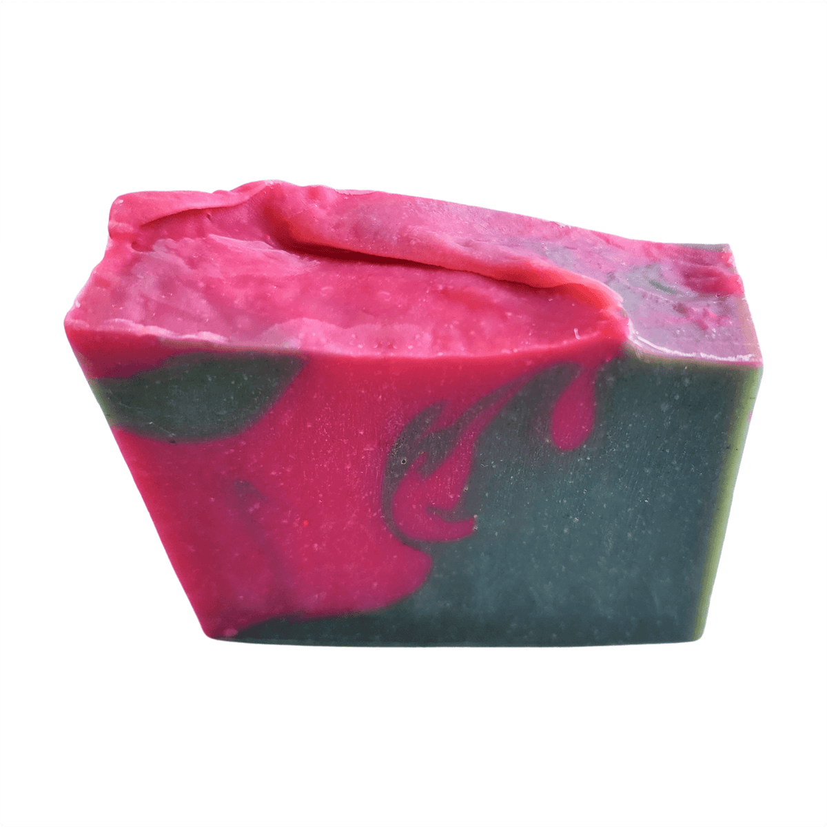 Aloe Watermelon Soap Bar - Soap Boutique with vibrant marbled pink and green colors, handcrafted for refreshing cleanse.