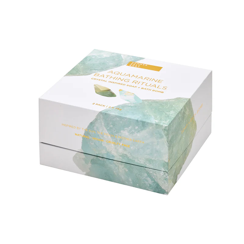 Aquamarine Bathing Rituals | 2 Pack (Soap & Bath Bomb)