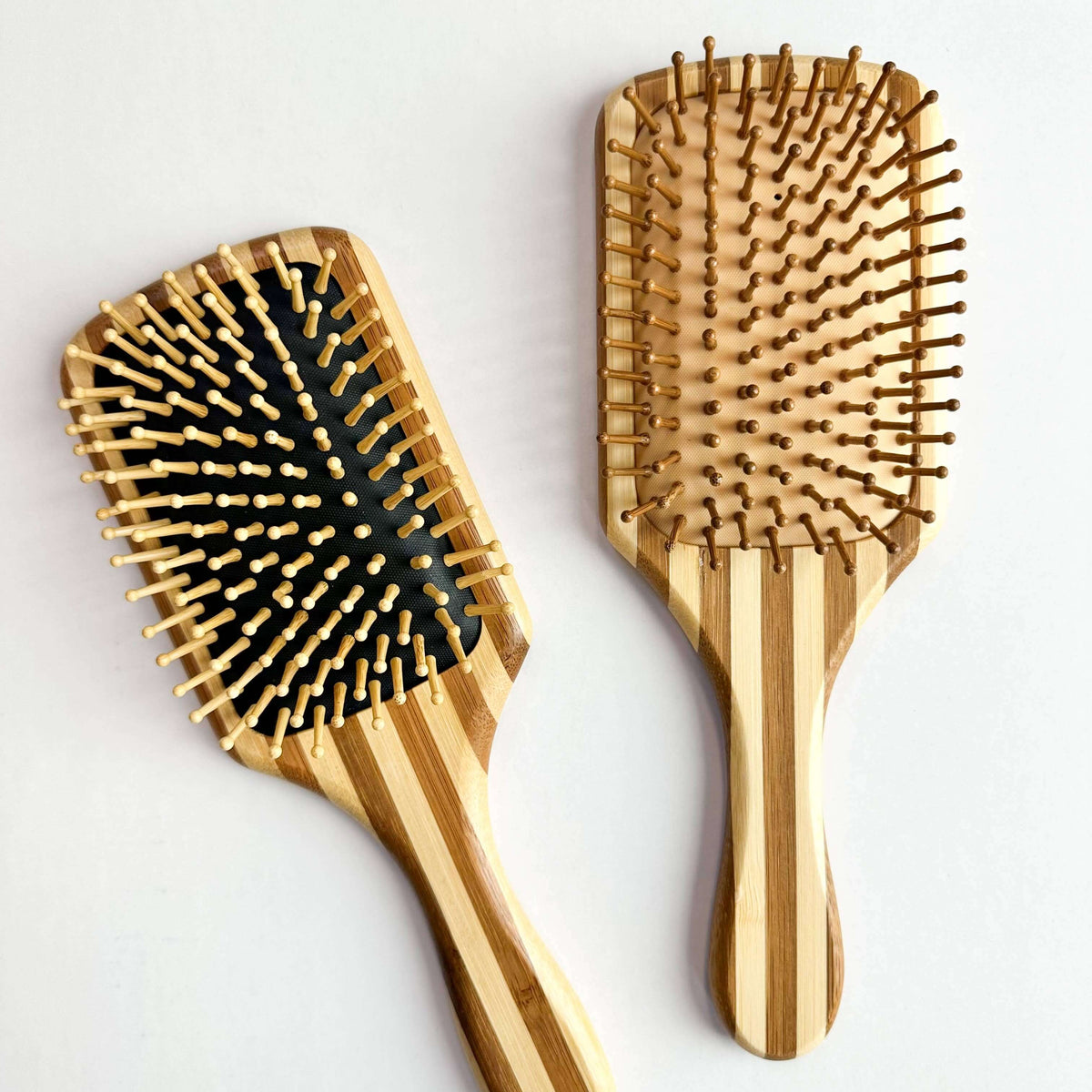 Bamboo Hair Brush - Smile Boutiques featuring natural bristles for gentle detangling and scalp stimulation.