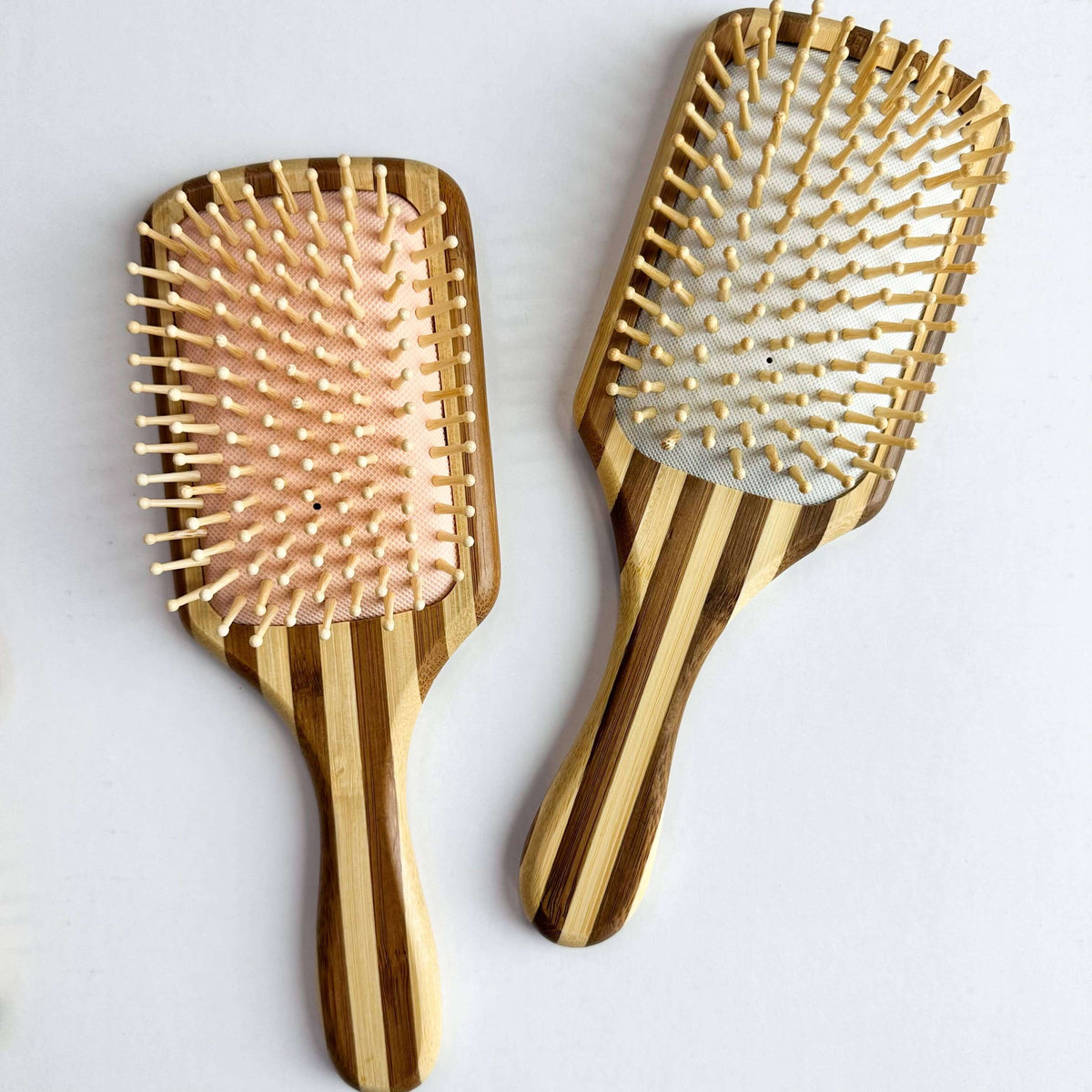 Bamboo Hair Brush - Smile Boutiques featuring natural wooden bristles for gentle detangling and scalp stimulation.