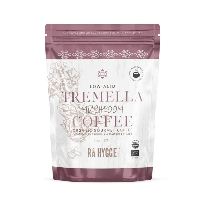 Beauty Mushroom Filter Coffee - Snow Fungus (Tremello) & Maitake - 8oz 227 g Ra Hygge