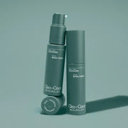 Two green bottles labeled 'Cleo+Coco' on a matching green background