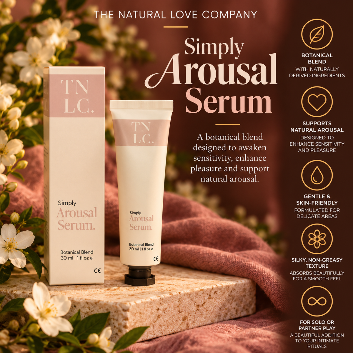 Simply Arousal Serum 30ml | Botanical Boost for Your Libido