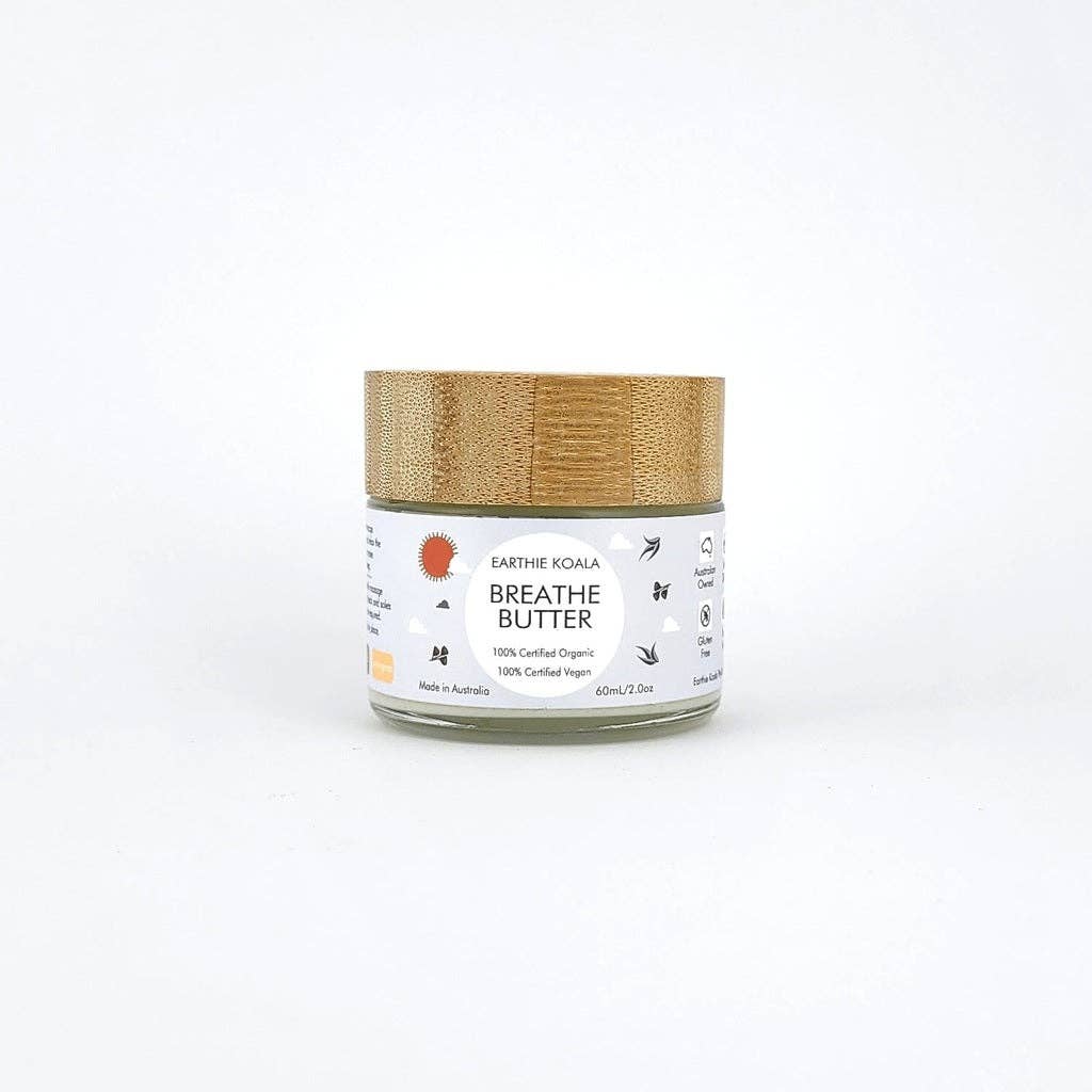 Breathe Butter 60ml - Earthie Koala natural balm for easing congestion and supporting comfortable breathing.