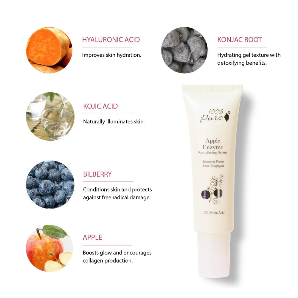 Apple Enzyme Resurfacing Serum - 100% Pure (New Formulation)
