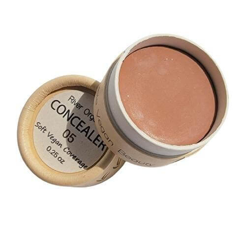 Zero Waste Concealer | 05 - Medium Dark Warm 8g-River Organics-Live in the Light Naturally Ltd