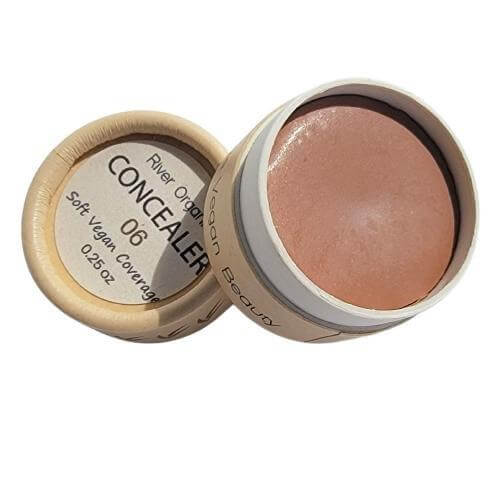 Zero Waste Concealer | 06 - Medium Dark with Cool Undertones 8g-River Organics-Live in the Light Naturally Ltd