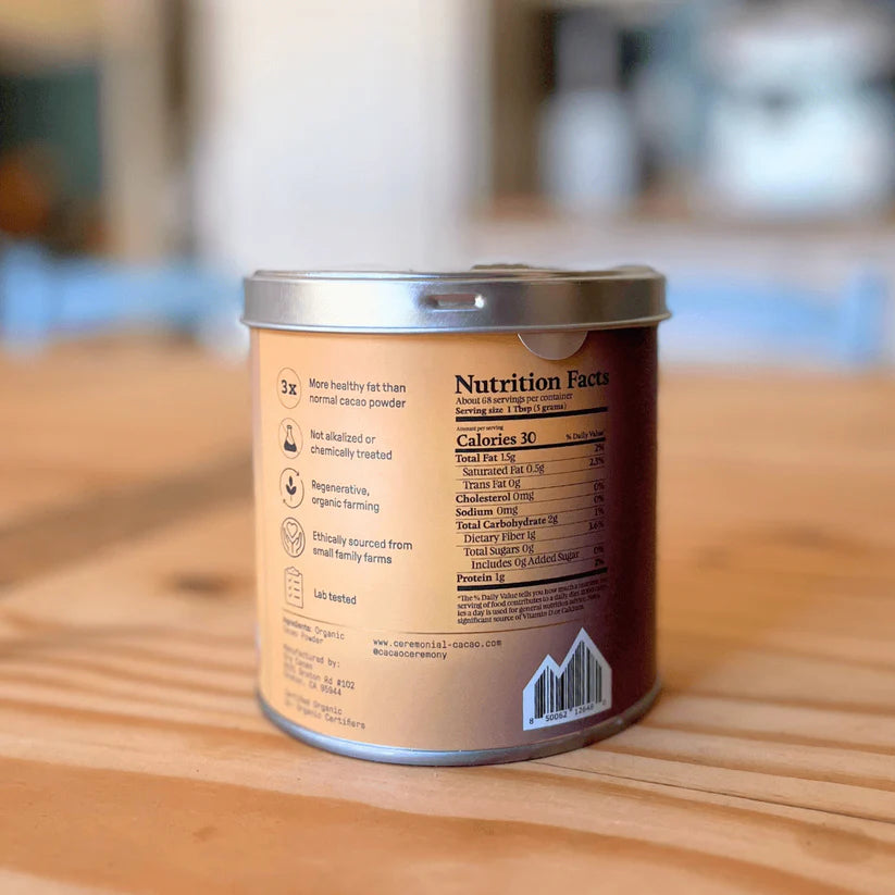 Triple Fat Cacao Powder, 100% Cacao 340g - Ora Cacao