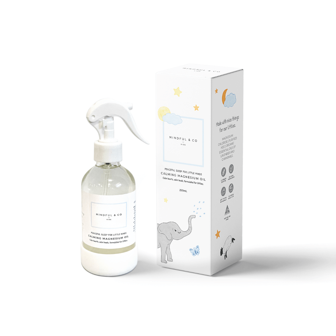 Spray bottle and packaging with elephant illustration on a white background