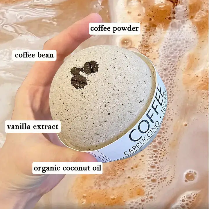 Cappuccino and Tiramisu Large Bath Bomb