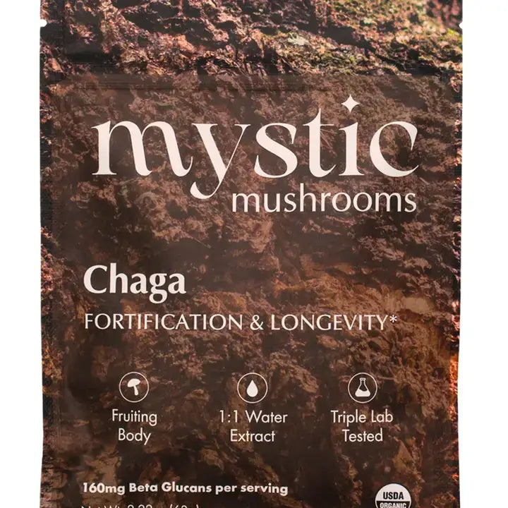 Chaga Fruiting Body 1:1 Water Extracted Organic 63g - ORA Cacao