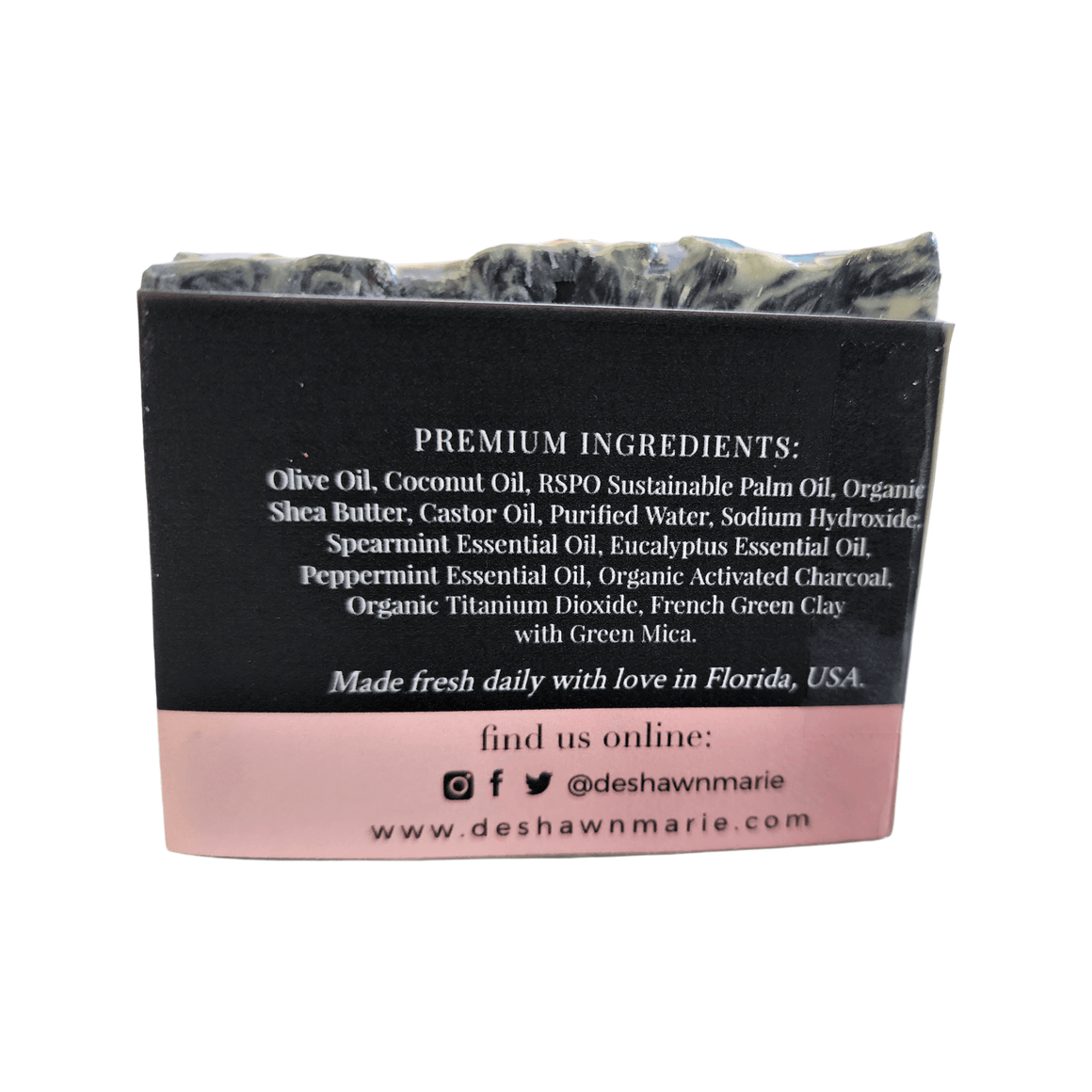 Charcoal Mint Soap Bar - Soap Boutique