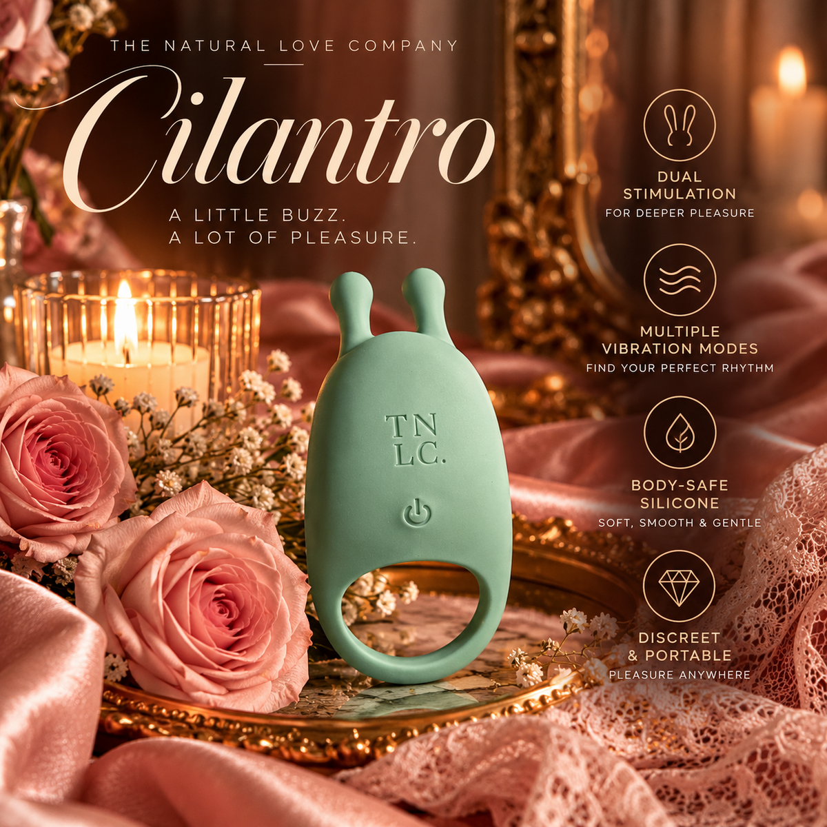 Cilantro | Multi-speed Rabbit Cock Ring