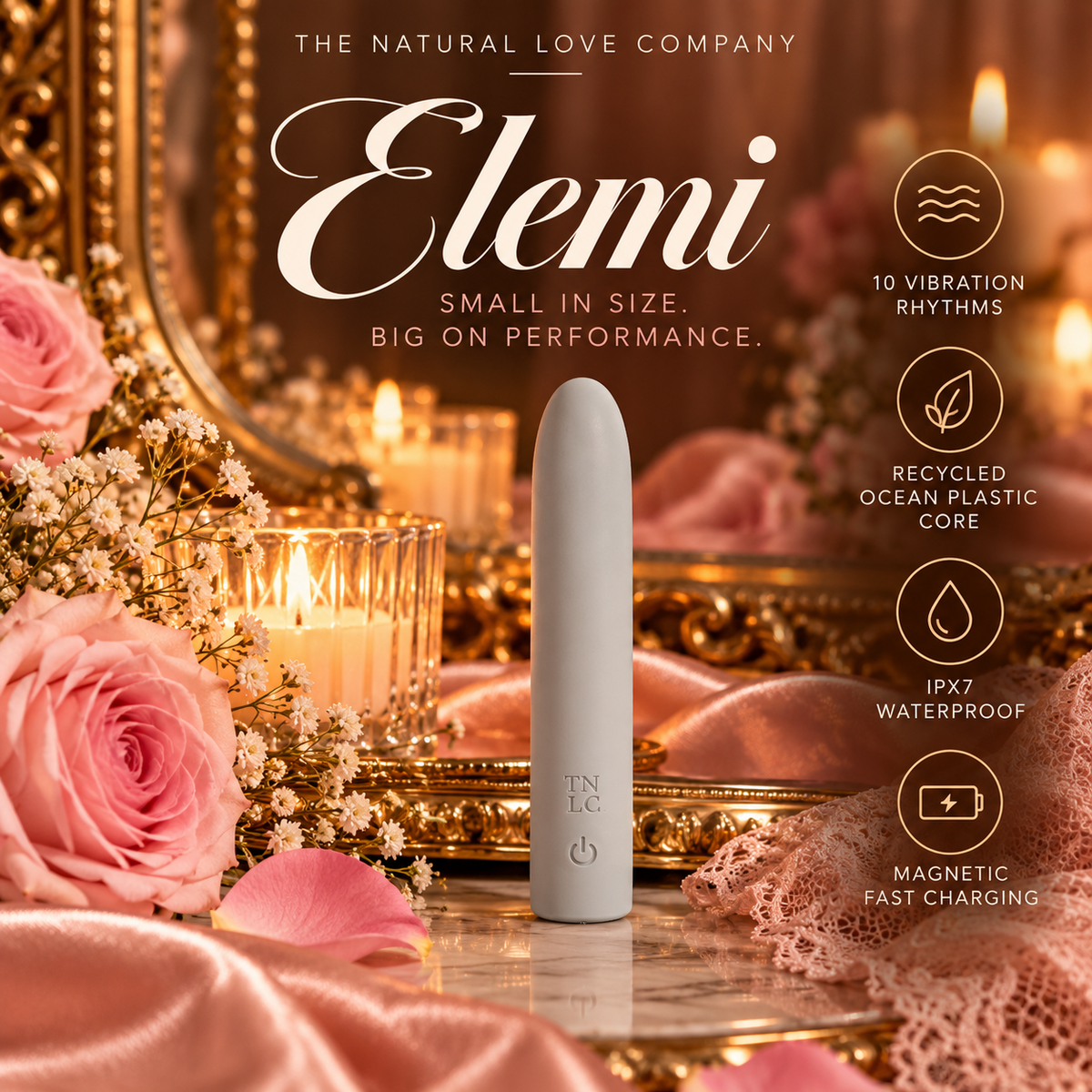 Elemi | Discreet, Ocean Plastic, Bullet Vibrator