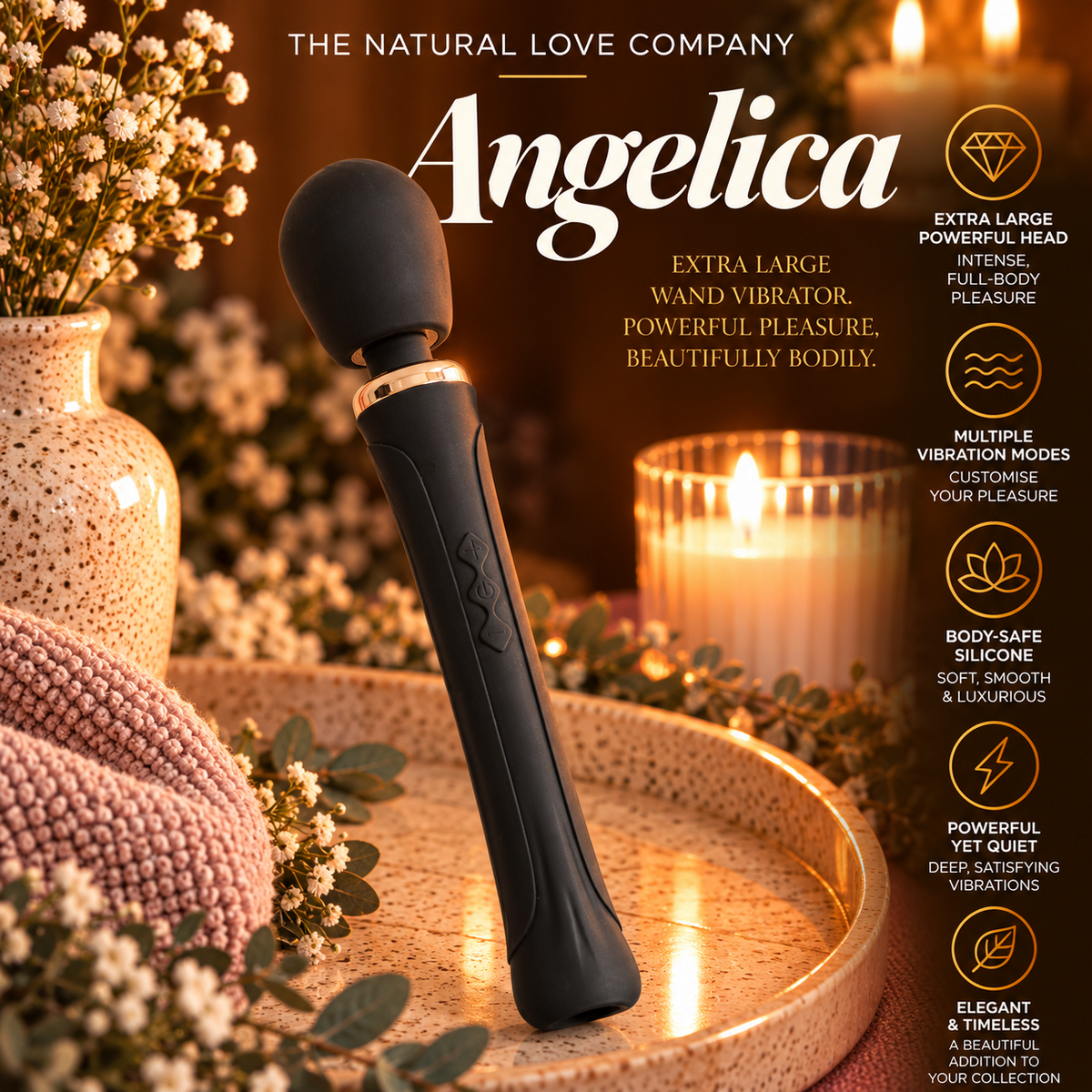 Angelica | Extra Large Wand Vibrator