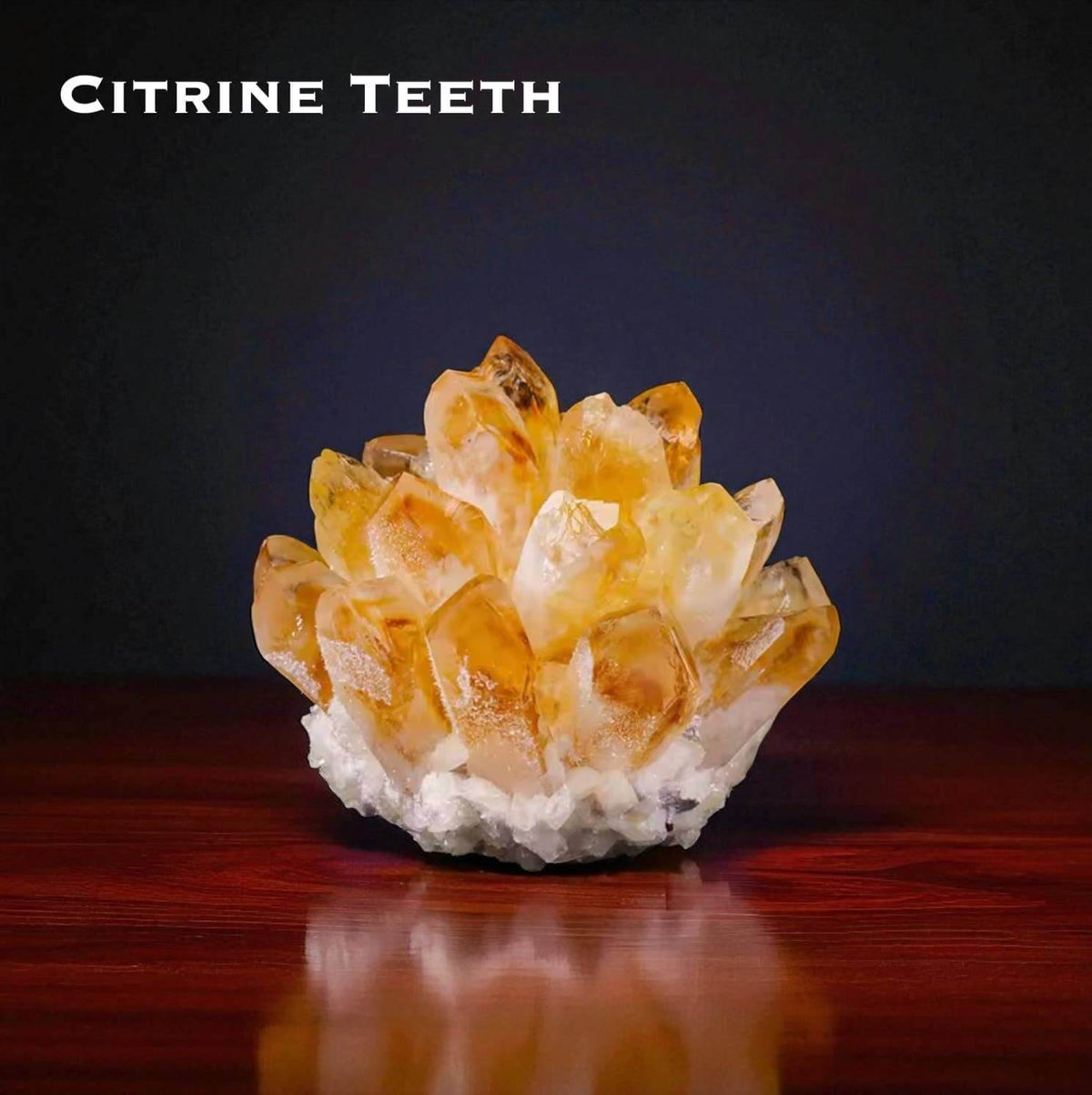 Cluster Crystal Rock Stones Display featuring stunning citrine teeth for home decor and spiritual practices