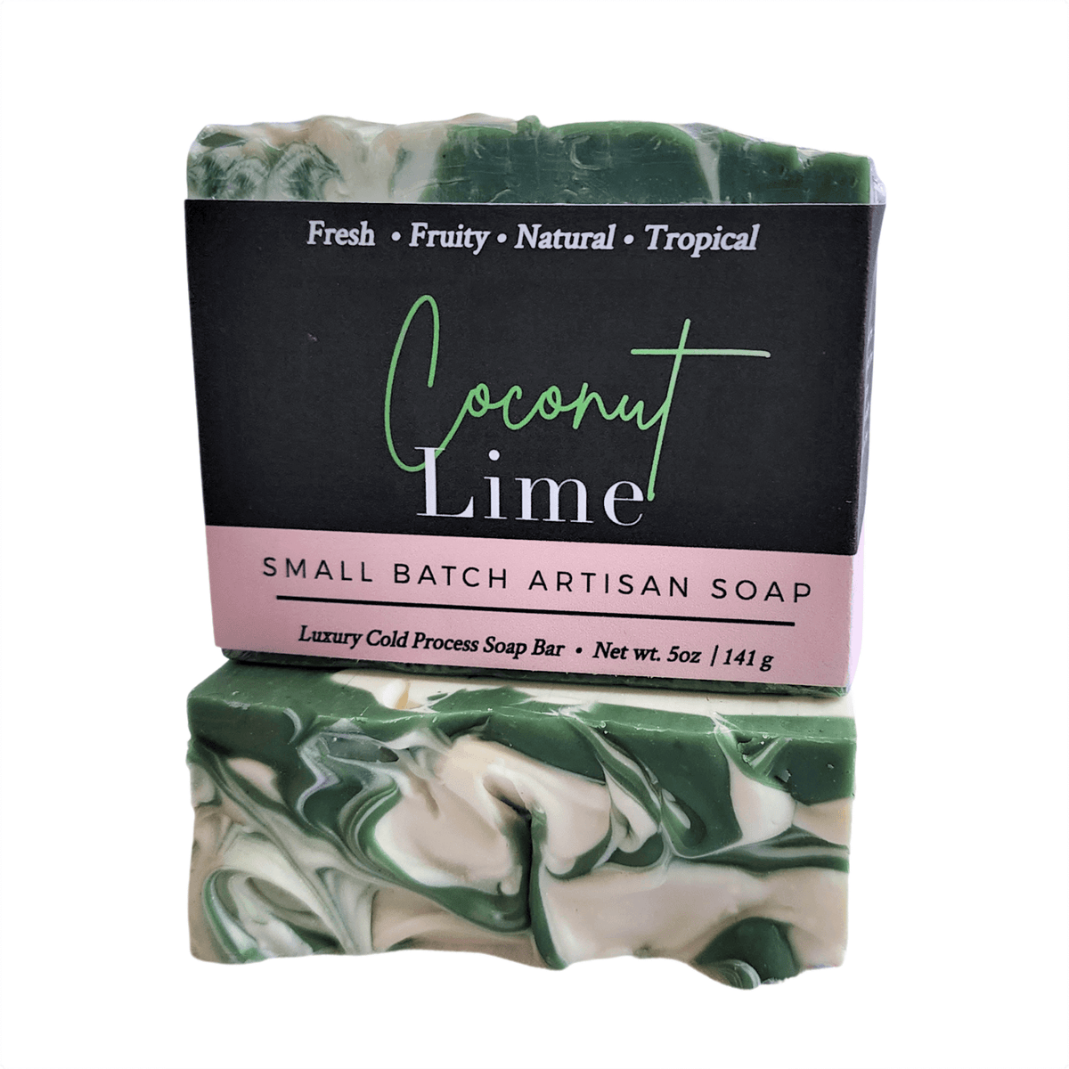 Coconut Lime Bar Soap -  Soap Boutique, handcrafted artisan soap with creamy coconut and zesty lime aroma.