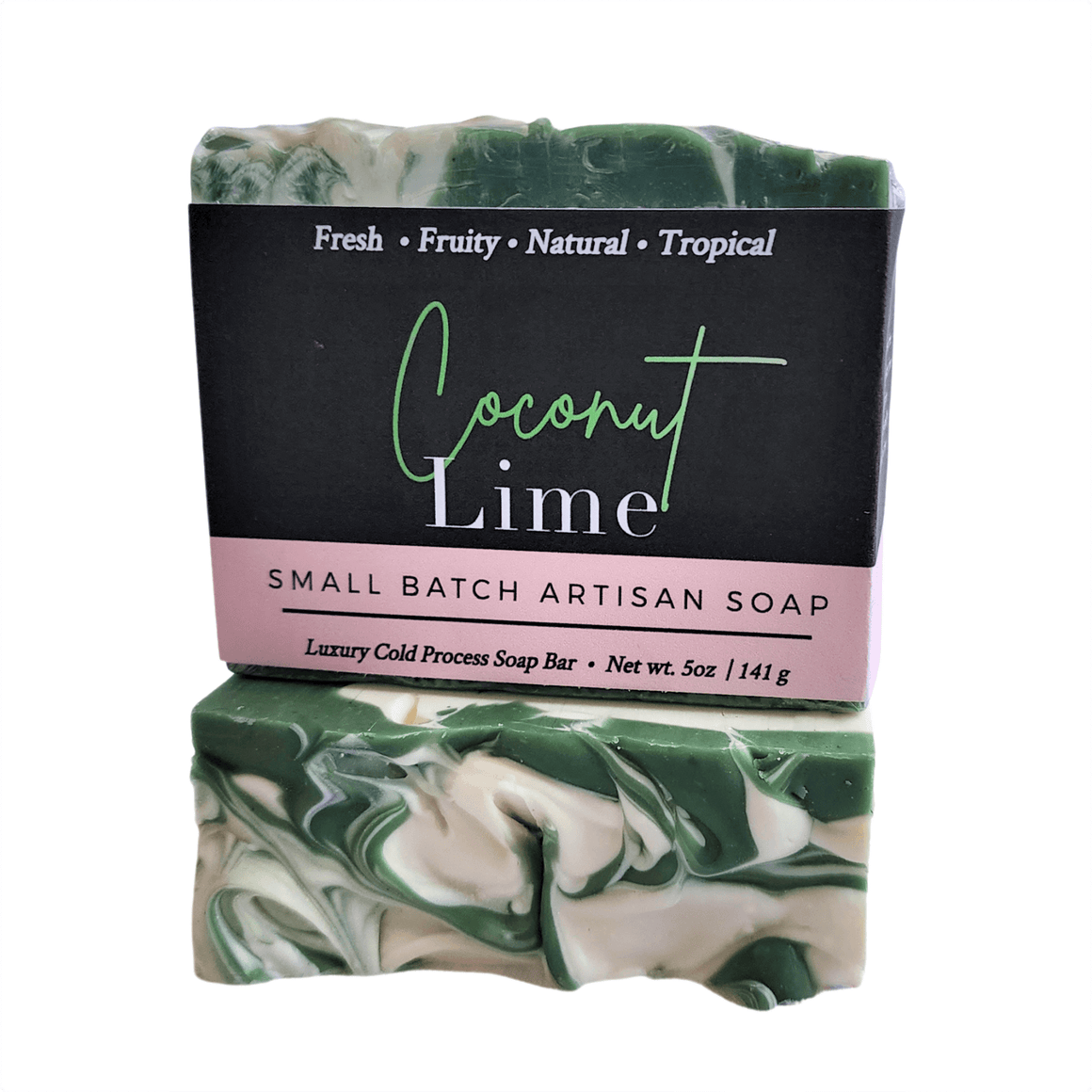 Coconut Lime Bar Soap -  Soap Boutique, handcrafted artisan soap with creamy coconut and zesty lime aroma.