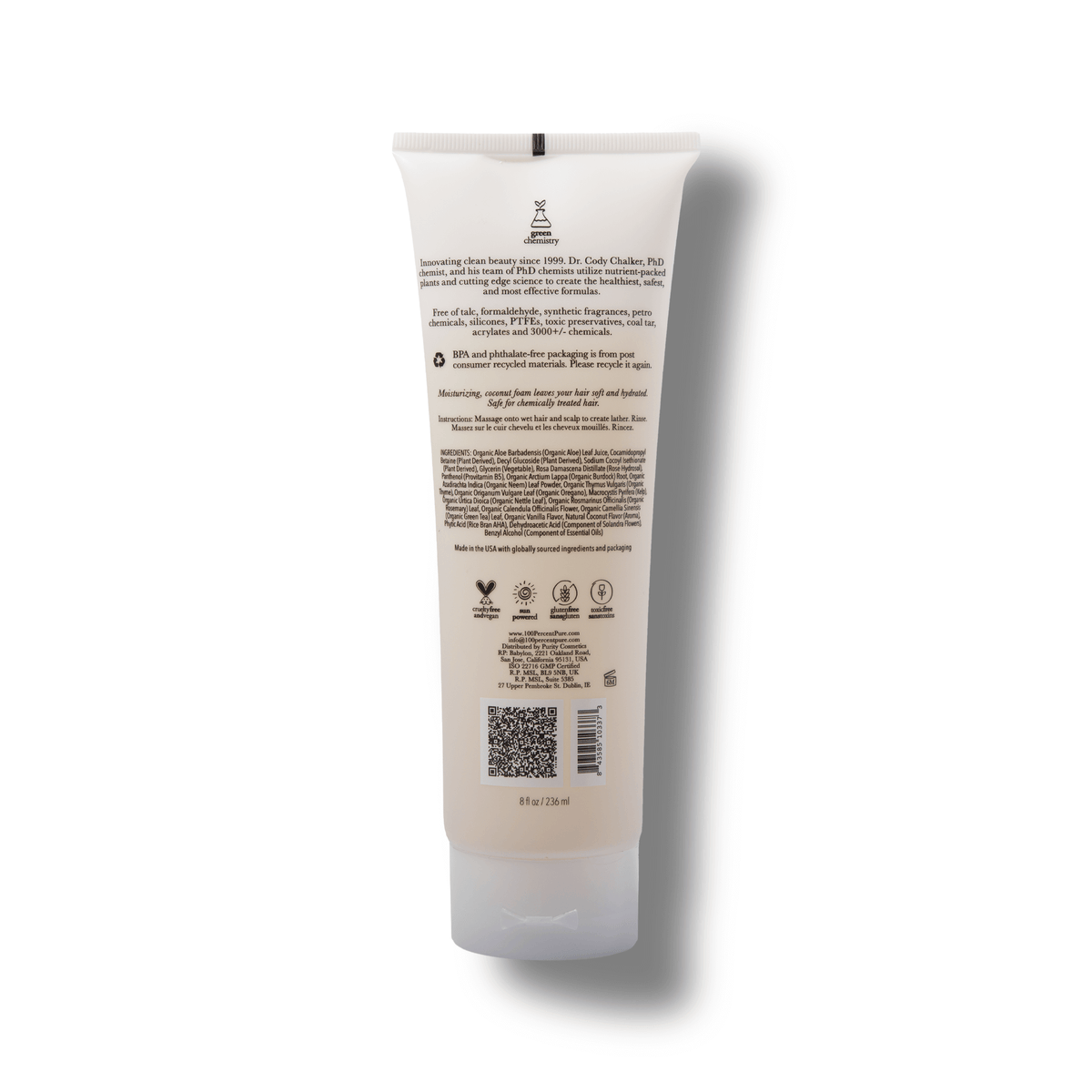 Coconut Milk Restorative Shampoo - 100% Pure