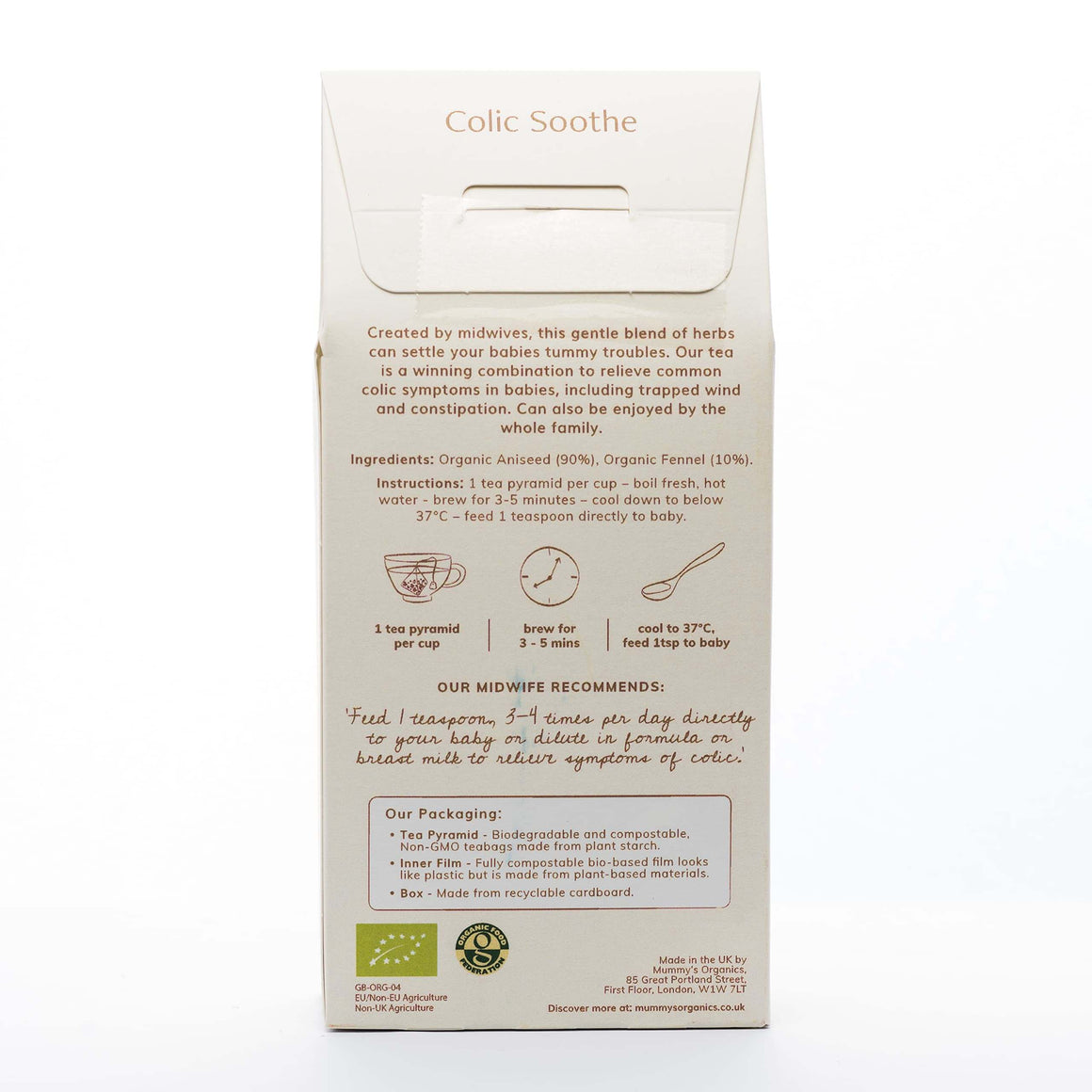 Colic Soothe (Organic Tea For Babies) - Mummy's Organics